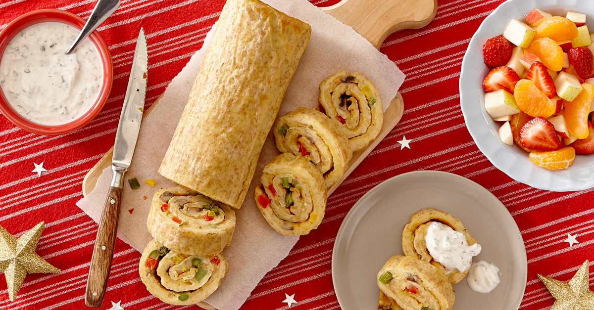 Crepe Roulee Crêpe roulée à l’omelette | Cuisinons en Famille