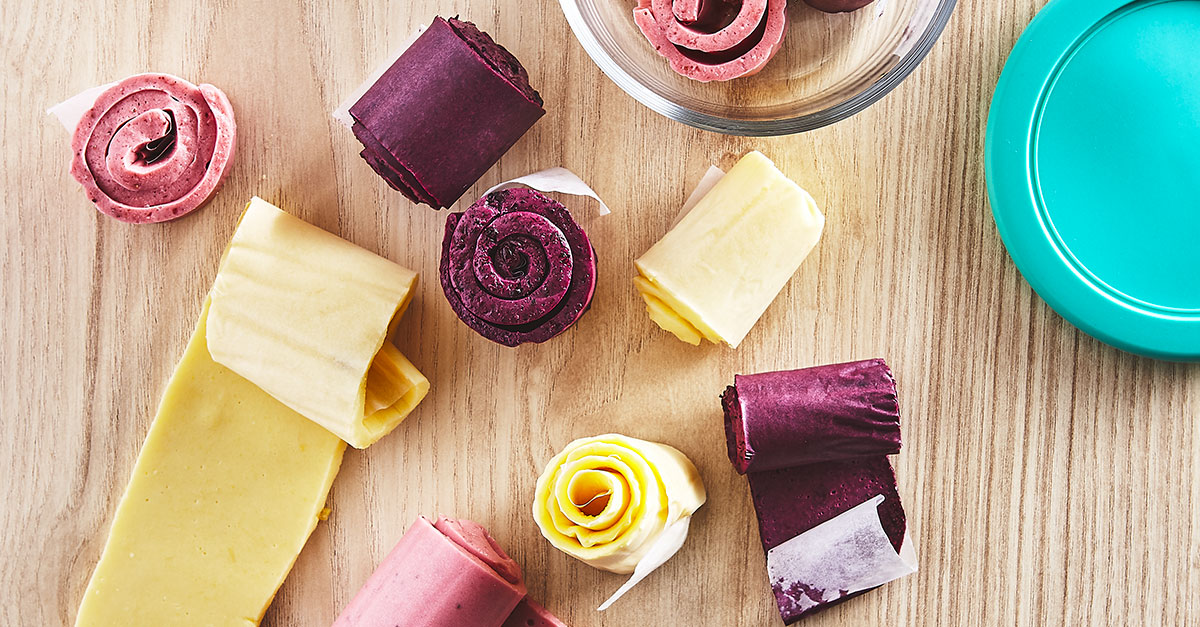 Rouleaux aux fruits et au yogourt Cuisinons en Famille